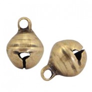 DQ Metall Anhänger 10mm Glocke Antik Bronze