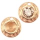 DQ Metal charm with setting for PP32 Chaton Rosegold