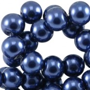 Glasperlen Top Qualität 4mm Dunkel blau