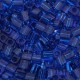 Miyuki square - cubes 4mm - Transparant capri blue SB-149