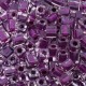 Miyuki square - cubes 4mm - Purple lined crystal SB-243