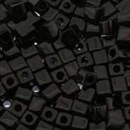 Miyuki Squares - Würfel 4mm - Opaque black 401
