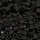 Miyuki square - cubes 4mm - Opaque black SB-401