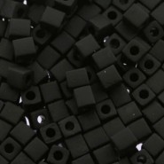 Miyuki Squares - Würfel 4mm - Opaque matte black 401F
