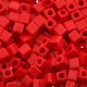 Miyuki square - cubes 4mm - Opaque vermilion red SB-407