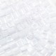 Miyuki Squares - Würfel 4mm - White lined crystal SB-1104
