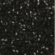 Miyuki delica Perlen 11/0 - Transparant dyed charcoal DB-1319