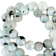 Halbedelstein Perlen rund 8mm Light turquoise blue
