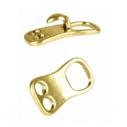 Metall Schnalle verschluss für Kordel 4.5mm Antik gold