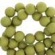 Acryl Perlen rund 6mm matt Olive green