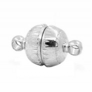 Metal magnetic clasp 14x8mm Silver