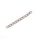 Metal extension chains ± 5cm Copper