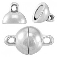 DQ Metal magnetic clasp 8mm Antique silver