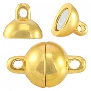 DQ Metal magnetic clasp 8mm Gold