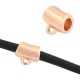 DQ metal Bail with Loop Ø 3.2 mm Rosegold