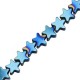 Hematite beads Star 4mm Dynamic blue