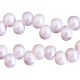 Glasperlen 8mm A-symetrisch Lavender mist-pearl shine coating