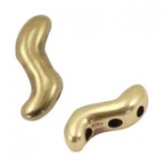 Metall Perlen DQ Verteiler Riegel Twist Antik Bronze