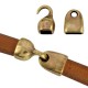 DQ metal Hook and Eye clasp Ø 10x7mm Antique bronze