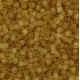Toho seed beads 11/0 round Transparent-Frosted Lt Topaz - TR-11-2F