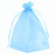 Organza gift bag ± 70x50mm Blue