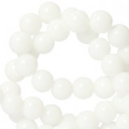 Naturstein Perlen rund 6mm White