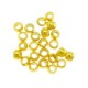 Metal Crimp beads 1mm Gold