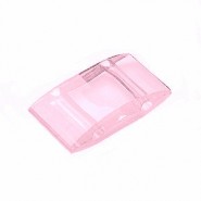 Glas Trägerperlen Acryl 9x17mm Pink