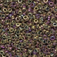 Miyuki Spacer Perlen SPR 2.2x1mm - Metallic purple gold iris SPR2-188