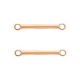 DQ Metal connector / spacer bar 18mm Rosegold