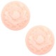 Basic cabochon Camee 20mm Roos Light pink-off white
