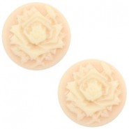 Basic Cabochon Camee 20mm Rose Light peach-beige