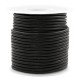 Round DQ leather cord 3mm Vintage black