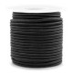 Round DQ leather cord 3mm Black