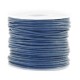 Round DQ leather cord 1mm Navy blue