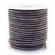 Round DQ leather cord 3mm Vintage taupe
