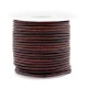 Round DQ leather cord 2mm Mauve brown