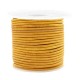 Round DQ leather cord 2mm Vintage golden yellow