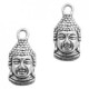 Metalen bedel Buddha 16x8mm Antiek zilver
