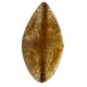 Halbedelstein Agate Perle oval 25x40mm Brown