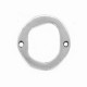 DQ Metall Zwischenstück Irregular offener Ring 30x32mm Antik Silber
