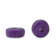 DQ Greek Ceramic beads 6mm Purple