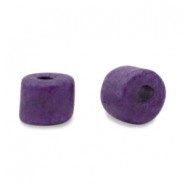 DQ Greek Ceramic beads 5mm Purple