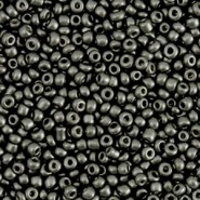 Glasperlen rocailles 11/0 (2mm) Metallic anthracite