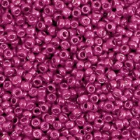 Glasperlen rocailles 11/0 (2mm) Metallic shine cerise pink