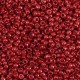 Glasperlen rocailles 11/0 (2mm) Metallic shine pure red