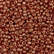 Glasperlen rocailles 11/0 (2mm) Metallic shine rosegold