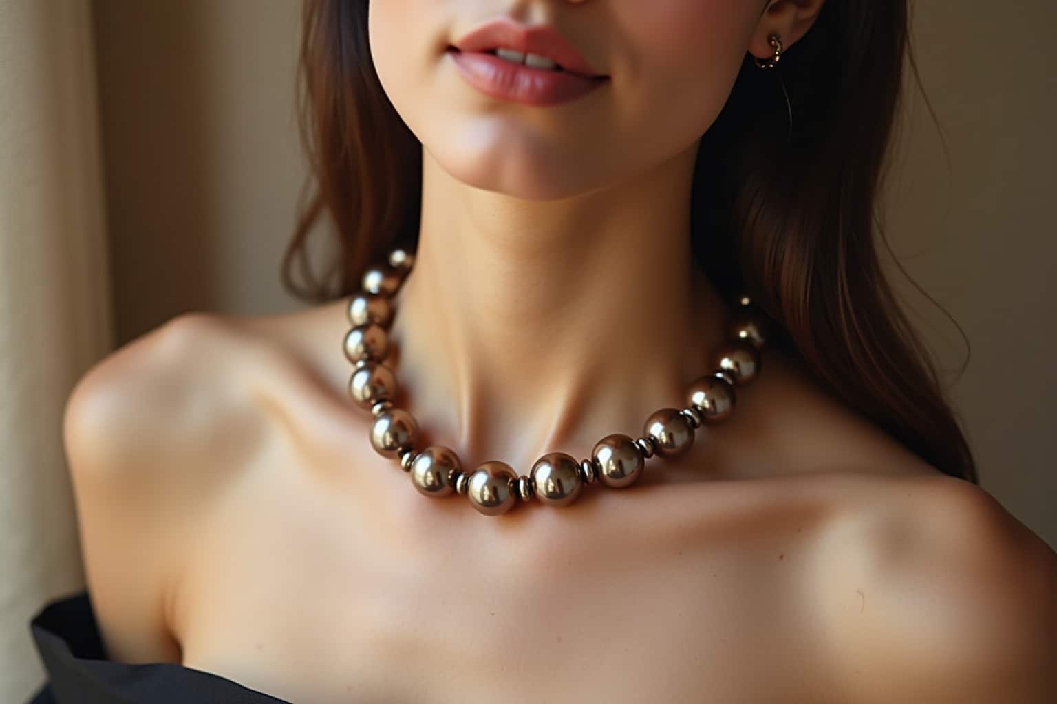 Elegante braune Perlenketten für zeitlose Schönheit