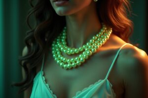 Grüne Perlenketten: Dein strahlendes Accessoire