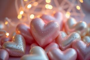 Zauberhafte Herzen aus Perlen - Glitzernde Vielfalt